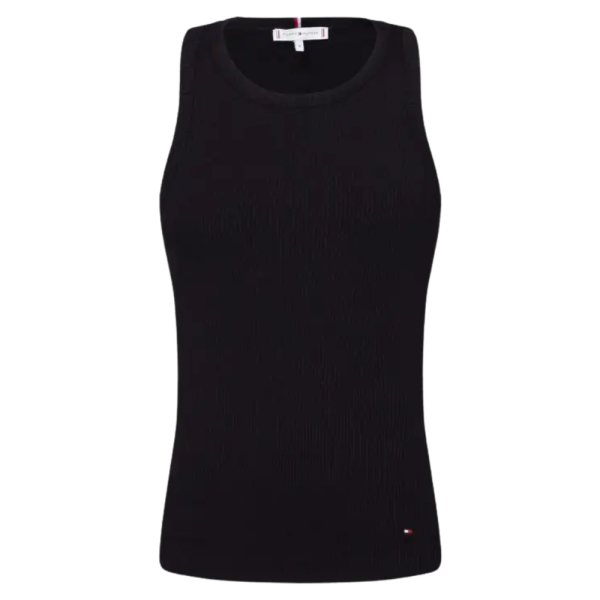 Tommy Hilfiger Canotta Slim Fit a Coste WW0WW38635BDS