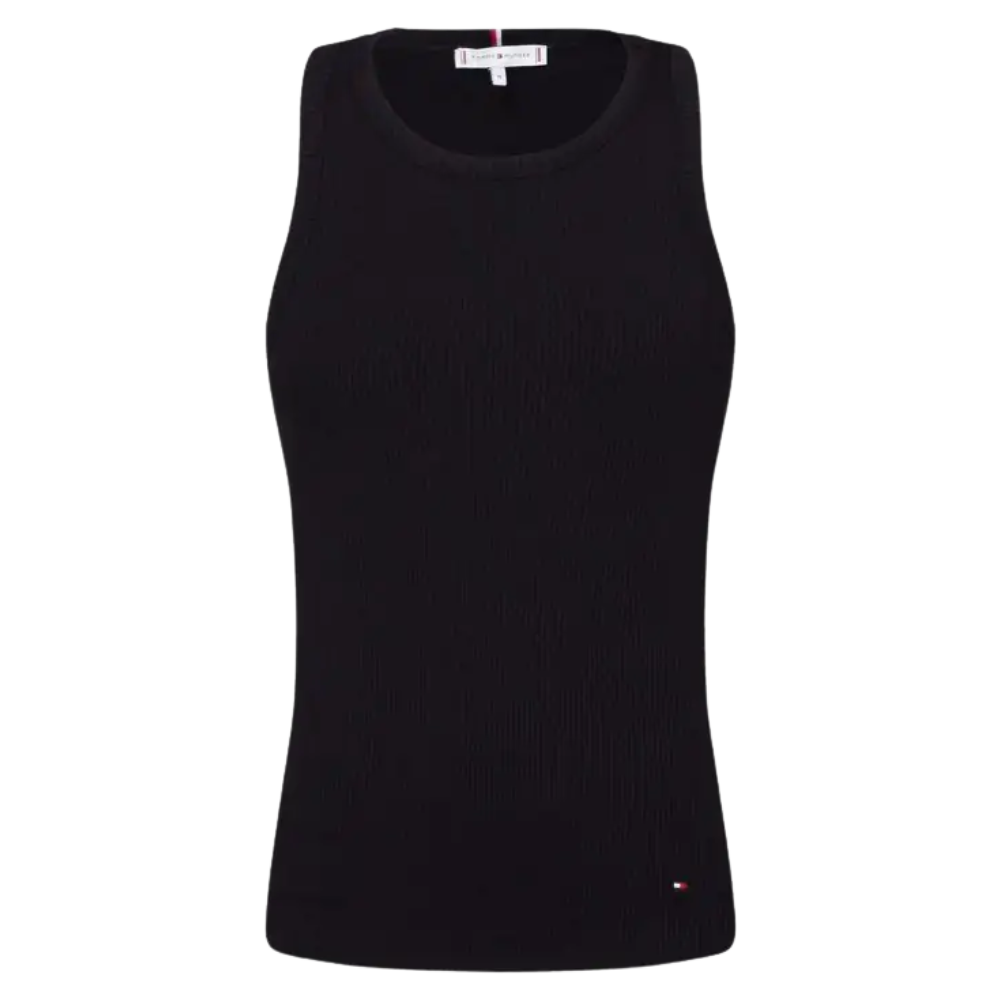 Tommy Hilfiger Canotta Slim Fit a Coste WW0WW38635BDS