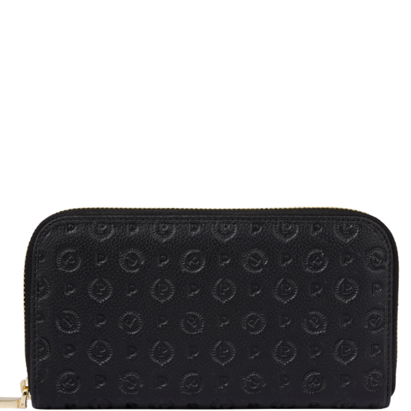 Portafoglio Zip Around Heritage Logo Embossed