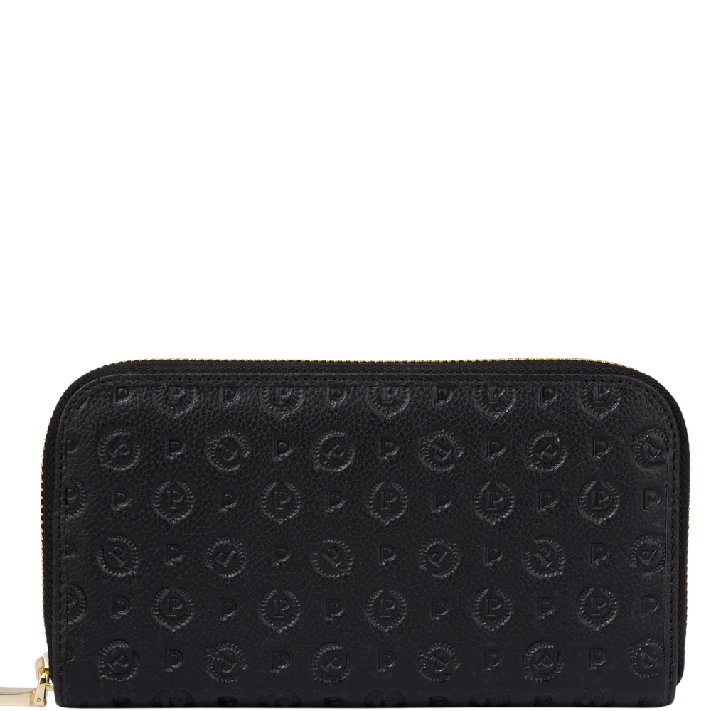 Portafoglio Zip Around Heritage Logo Embossed