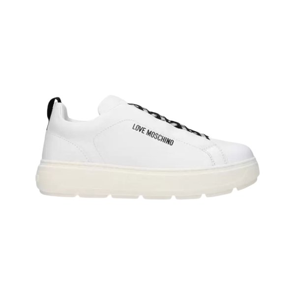 SNEAKERD BOLD40 VITELLO BIANCO - sneaker - Love Moschino