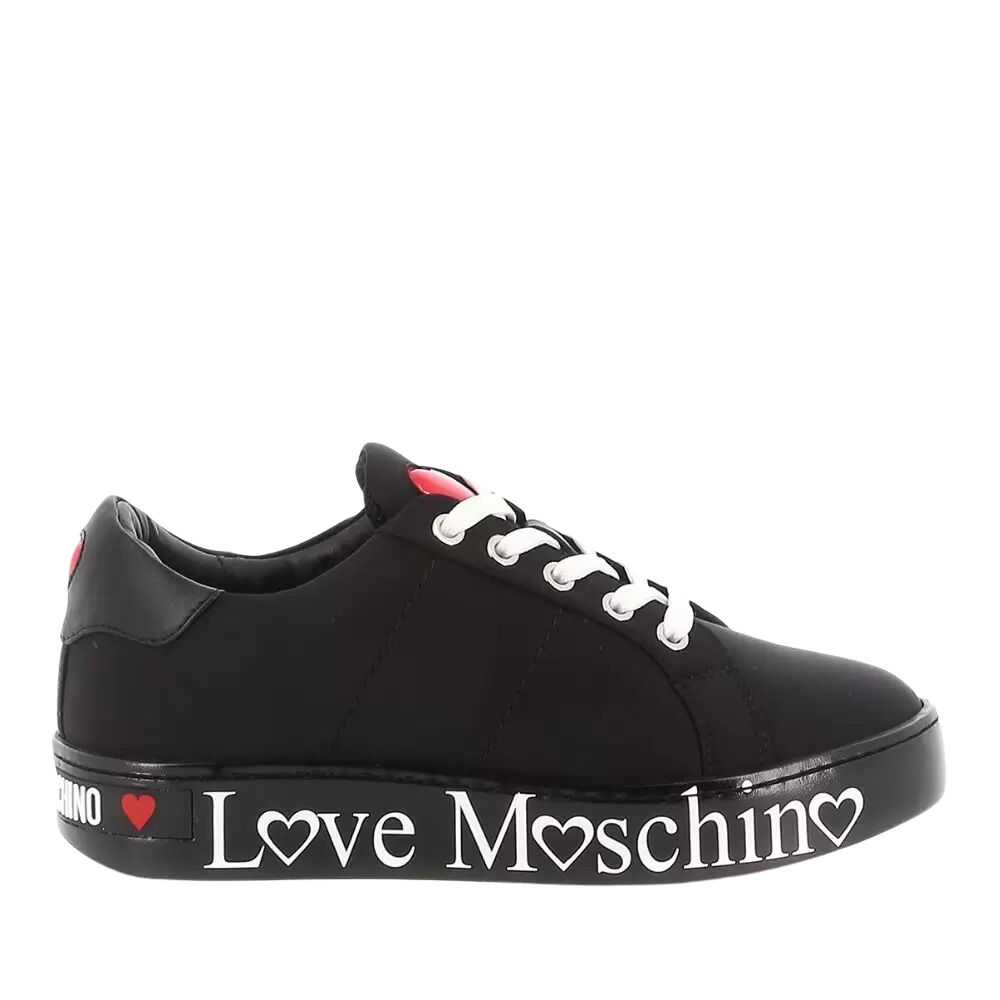 SNEAKERD.CASSETTA 35 LYCRA NERO - sneaker - Love Moschino