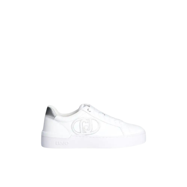 SILVIA 93 - SNEAKER CALF LEATHER/METALLI WHITE - sneaker - Liu jo