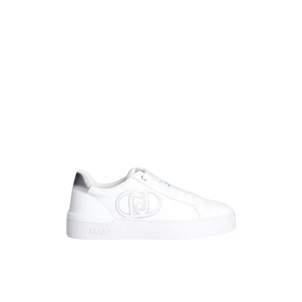 SILVIA 93 - SNEAKER CALF LEATHER/METALLI WHITE - sneaker - Liu jo