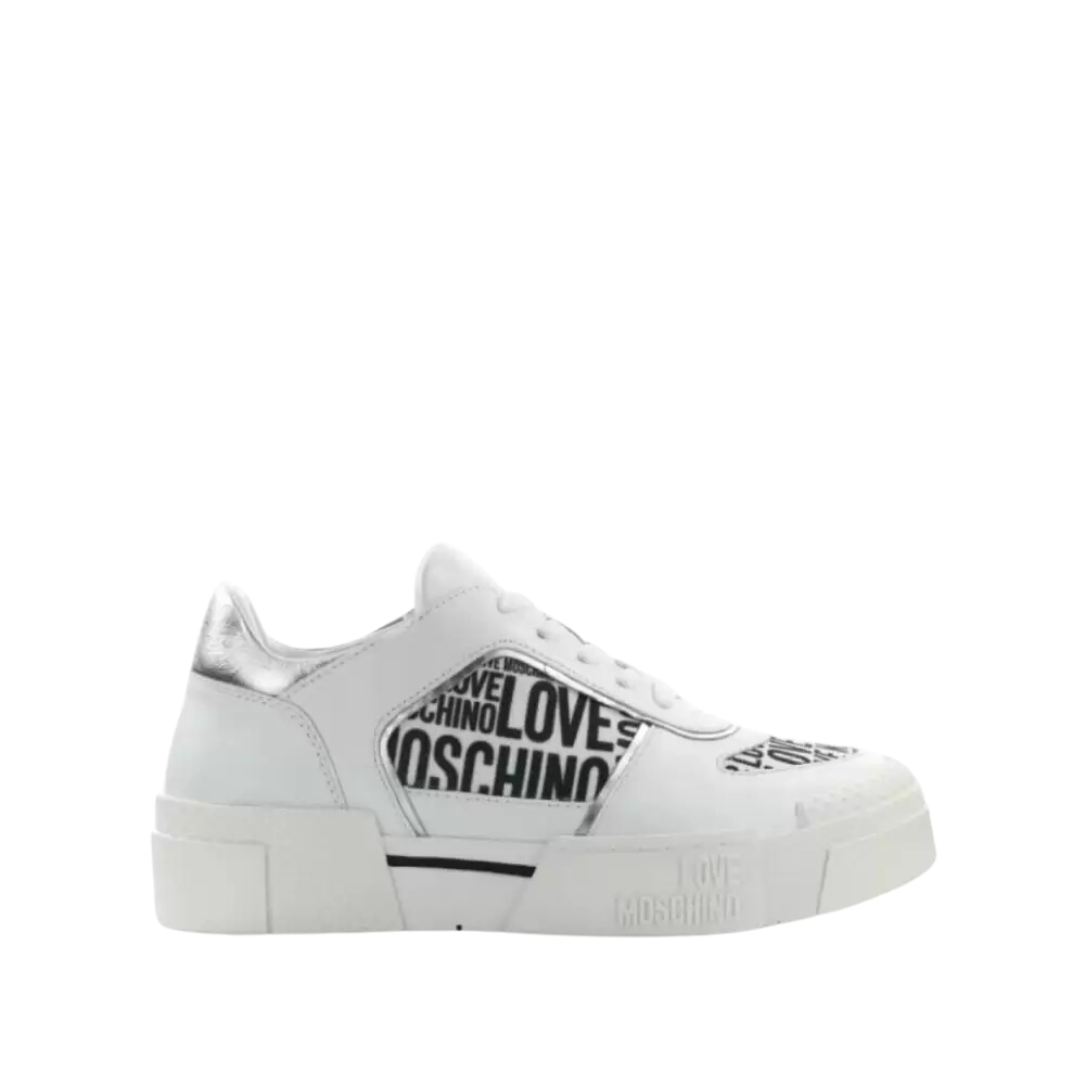 SNEAKERD.TEXT50 MIX BI-NE/BI/ARG - sneaker - Love Moschino