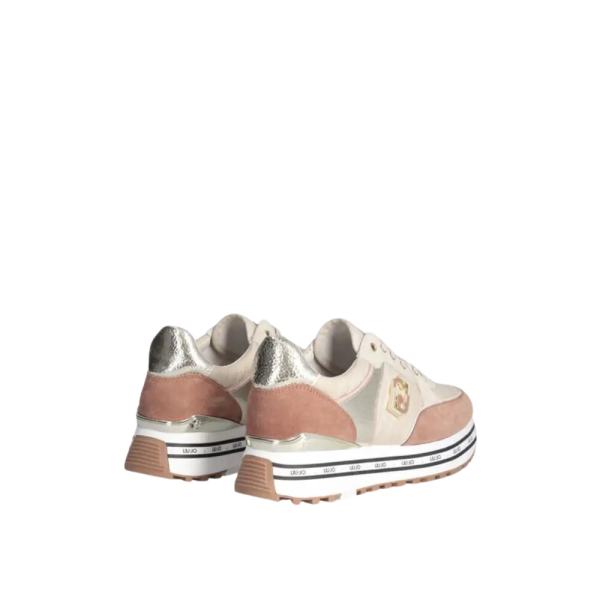 MAXI WONDER 20- SNEAKER COW SUEDE/LUREX/TAN - sneaker - Liu jo