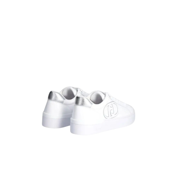 SILVIA 93 - SNEAKER CALF LEATHER/METALLI WHITE - sneaker - Liu jo