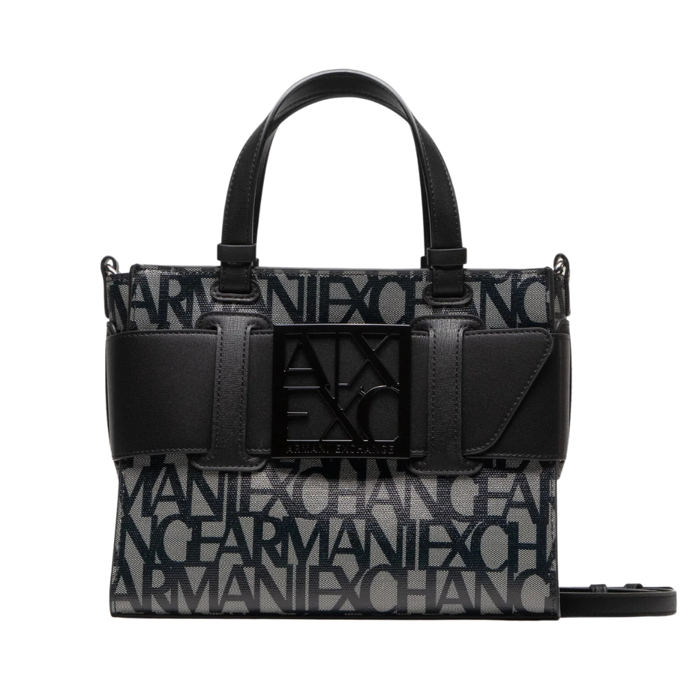SHOPPER BAG TOTE M BEIGE/BLACK - BORSA - Armani Exchange