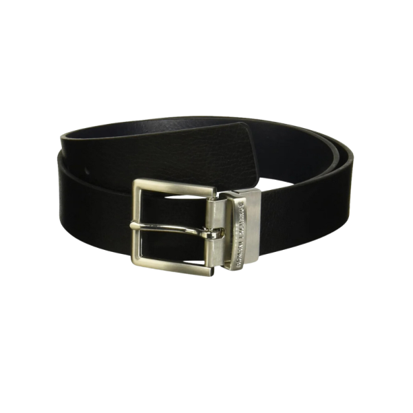 BELT TONGUE BLACK/NAVY - Cintura - Armani Exchange