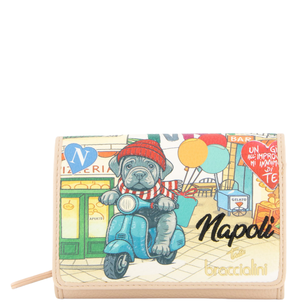 PORTAFOGLI CARTOLINE NAPOLI - PORTAFOGLI - BRACCIALINI